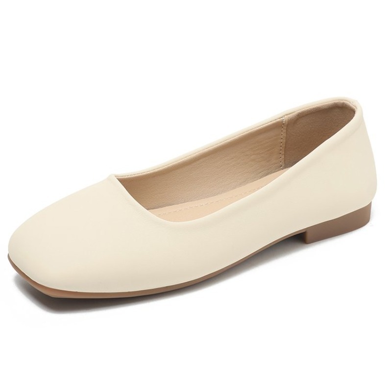 Women Shoes For Walking - Women Flats Shoes Square Toe Ballet