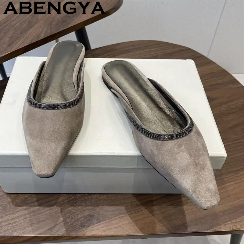 High Quality Suede Leather Poi - Women Shoes For Walking incelemesi ve fiyatı