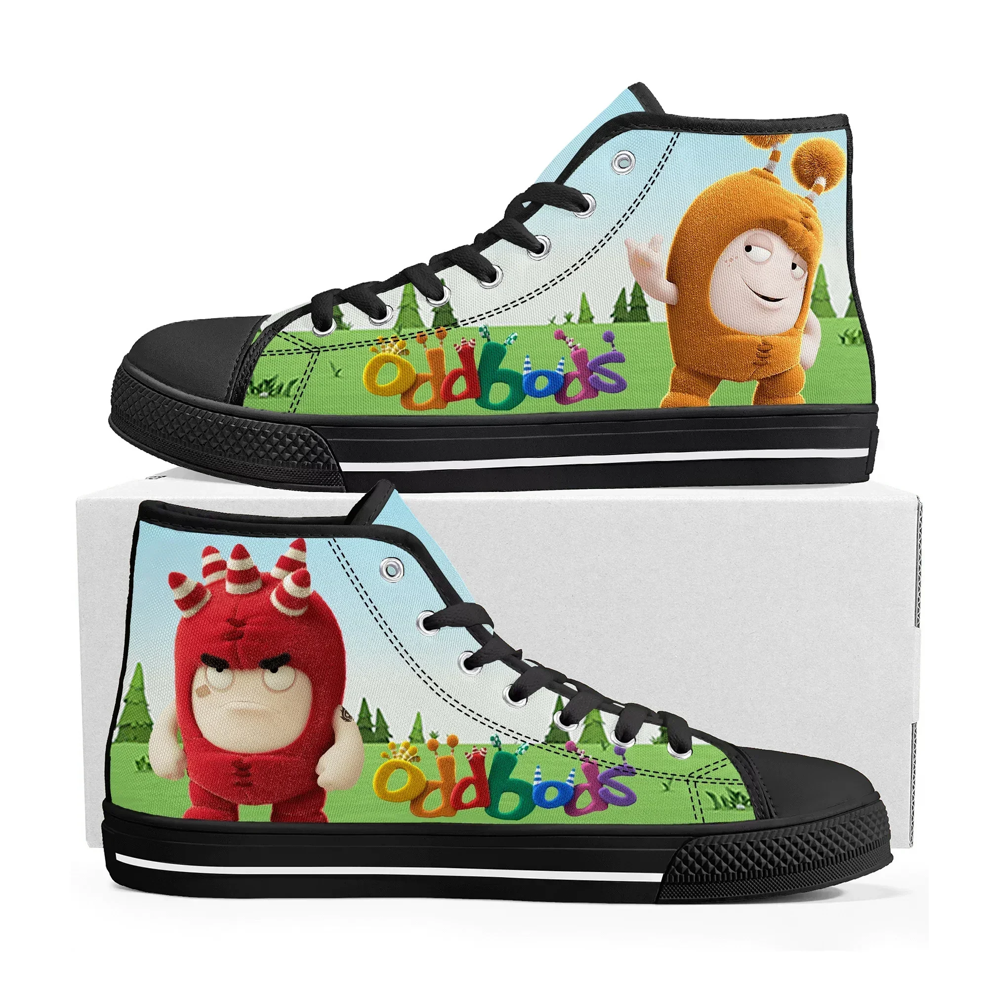 Oddbods High Top Sneakers Mens - Women Shoes Singapore incelemesi ve fiyatı