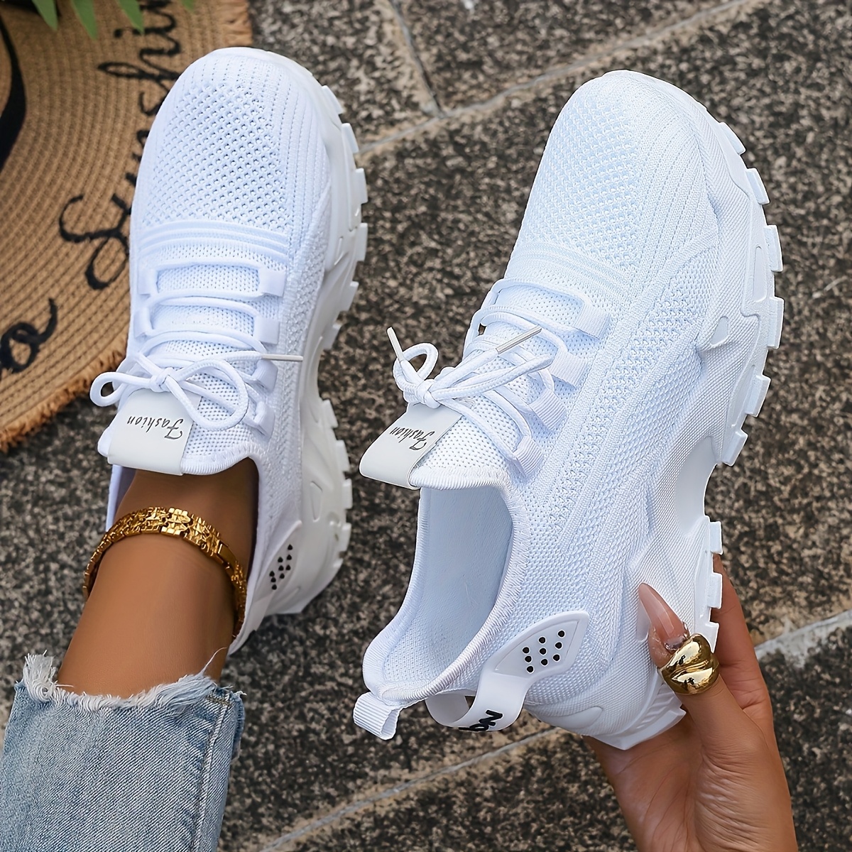 Breathable Knit Sneakers Fashi - Women Shoes Store incelemesi ve fiyatı