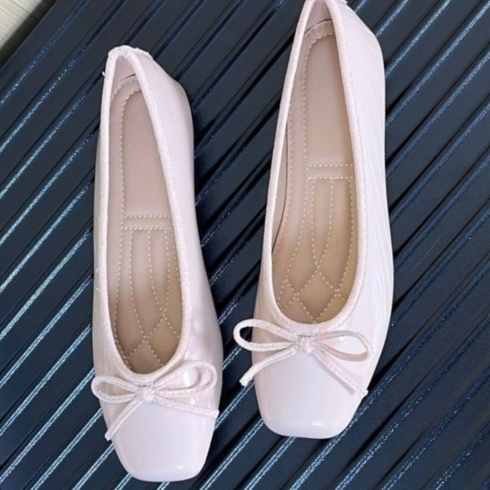 Women Nude Pink Patent Leather - Shoes For Women Flats incelemesi ve fiyatı