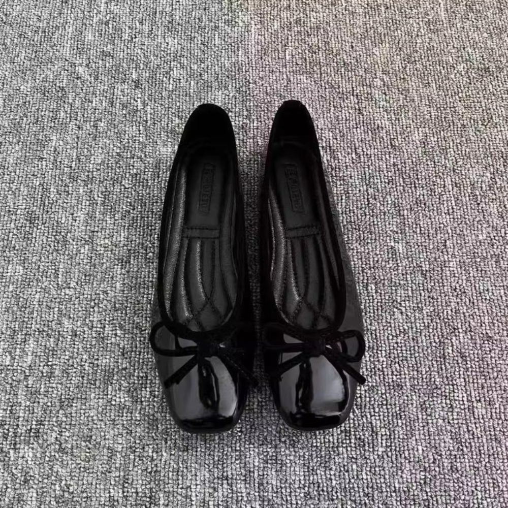 Women Nude Pink Patent Leather - Shoes For Women Flats incelemesi ve fiyatı
