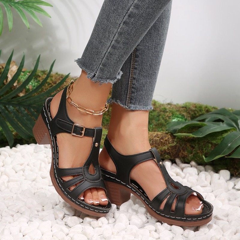 Women Vintage Sandals Block Mi - Women Shoes For Walking incelemesi ve fiyatı
