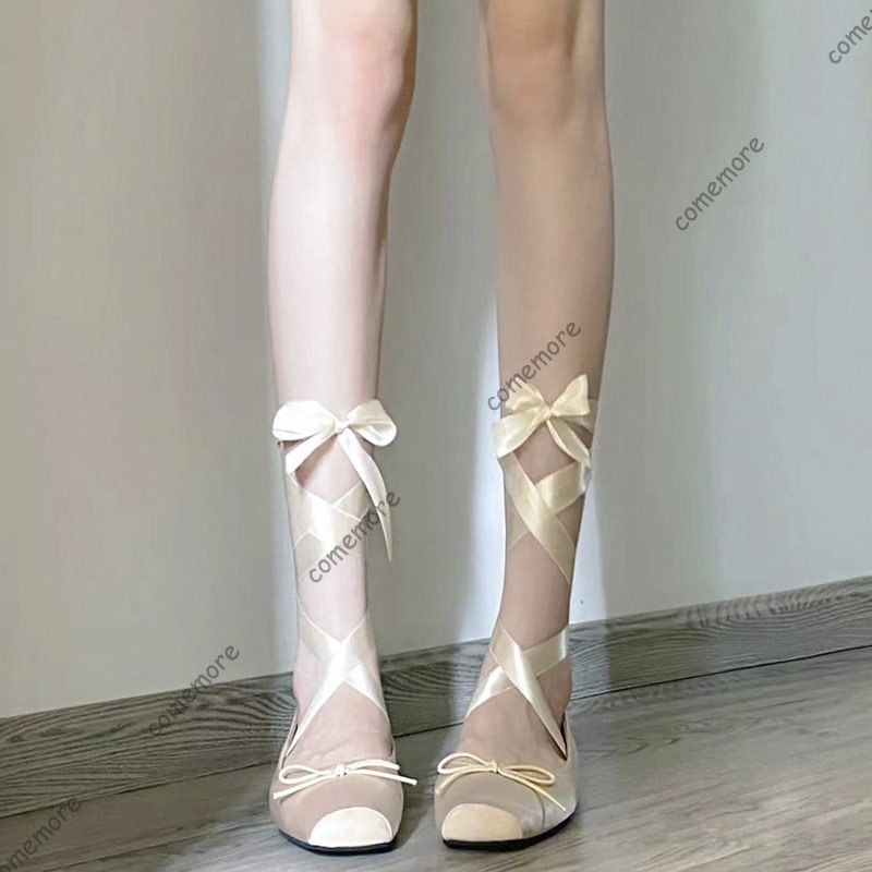 Women's Satin Ribbon Tie Balle - Shoes For Women Flats incelemesi ve fiyatı