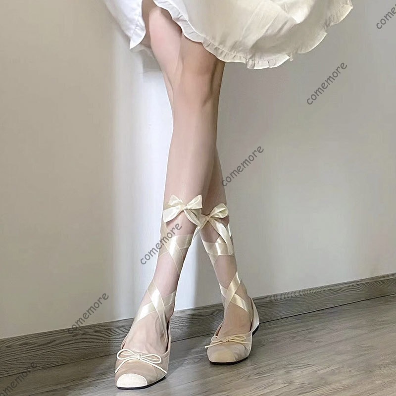Women's Satin Ribbon Tie Balle - Shoes For Women Flats incelemesi ve fiyatı