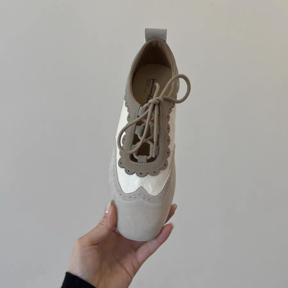 Women's Retro Scalloped Brogue - Shoes For Women Flats incelemesi ve fiyatı