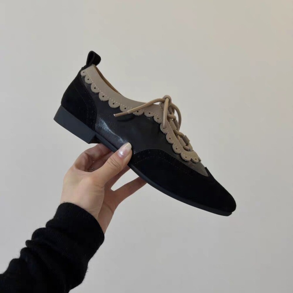 Women's Retro Scalloped Brogue - Shoes For Women Flats incelemesi ve fiyatı